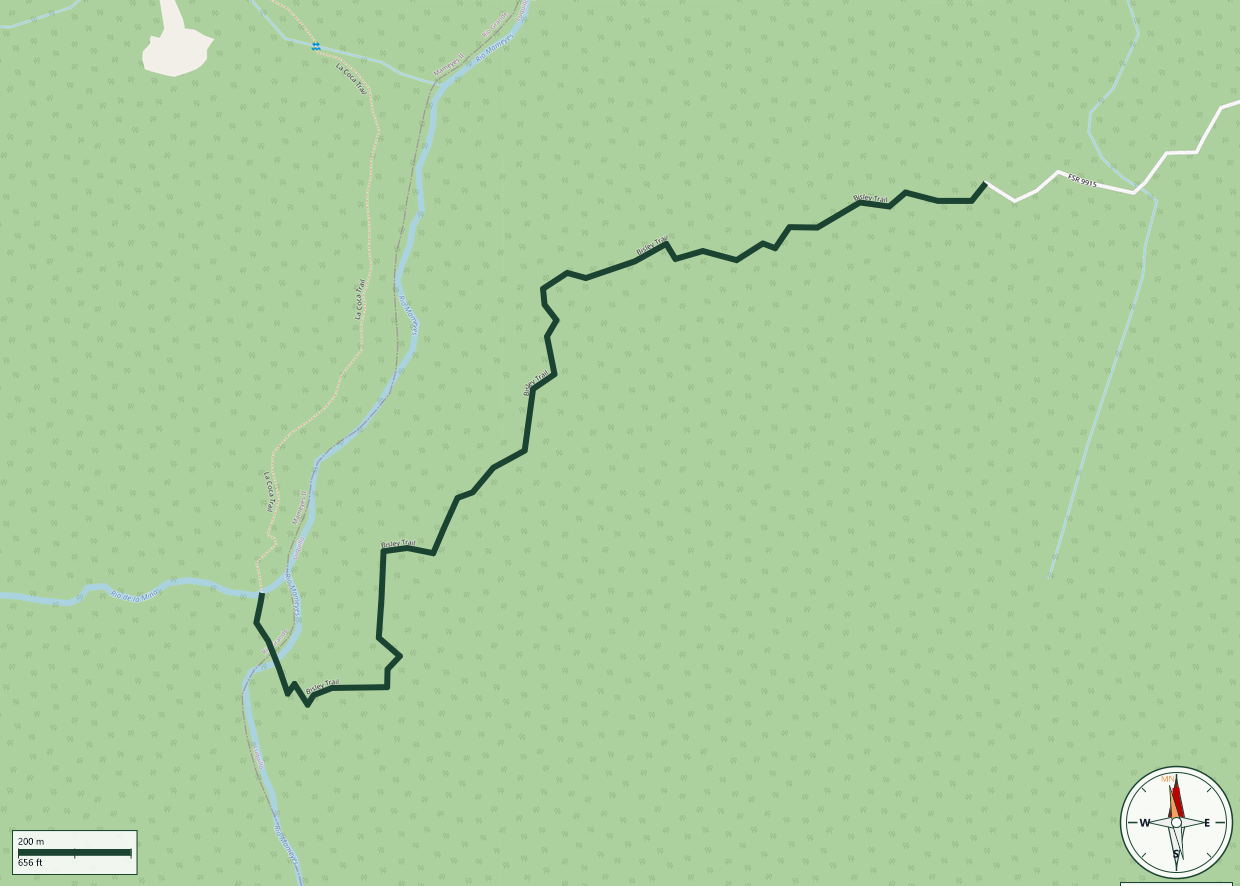 Mapa de Bisley Trail