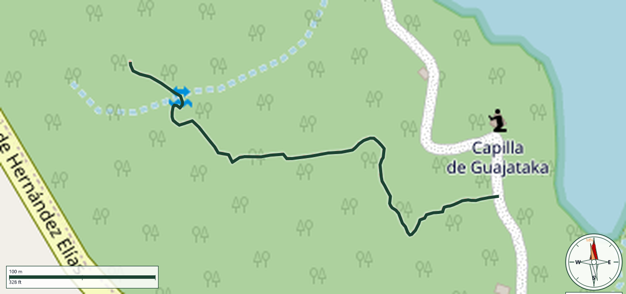 Mapa de Bosque de Caobas Trail