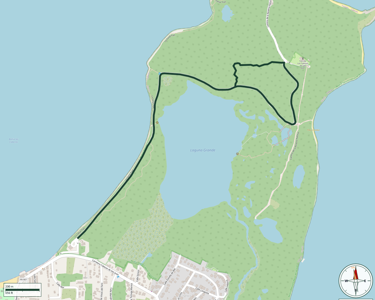 Map of Bosque Seco