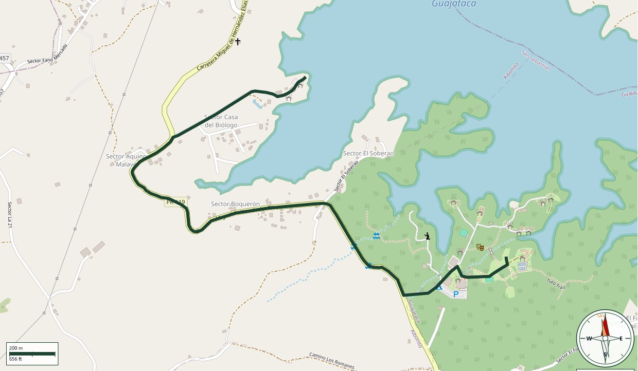 Mapa de Caminata El Pesca'o