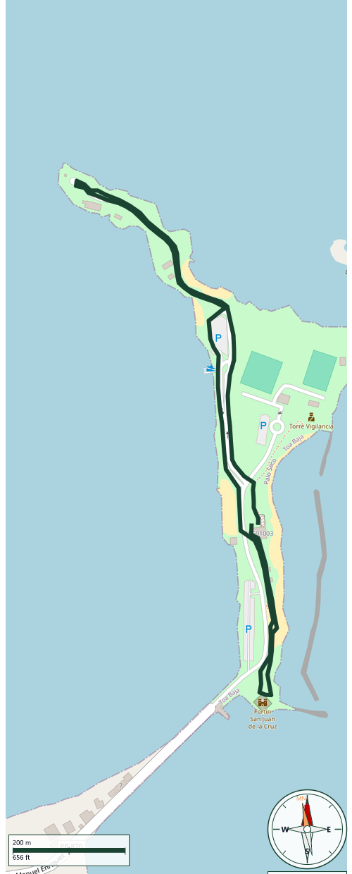 Map of Caminata Isla de Cabras