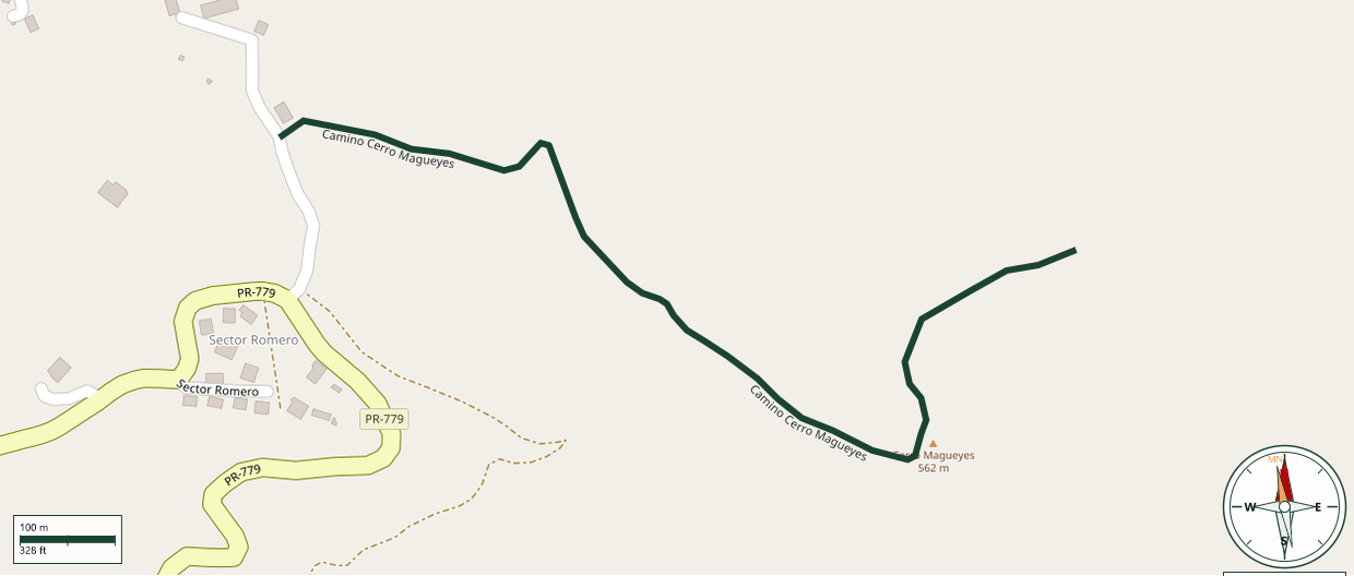 Map of Camino Cerro Magueyes