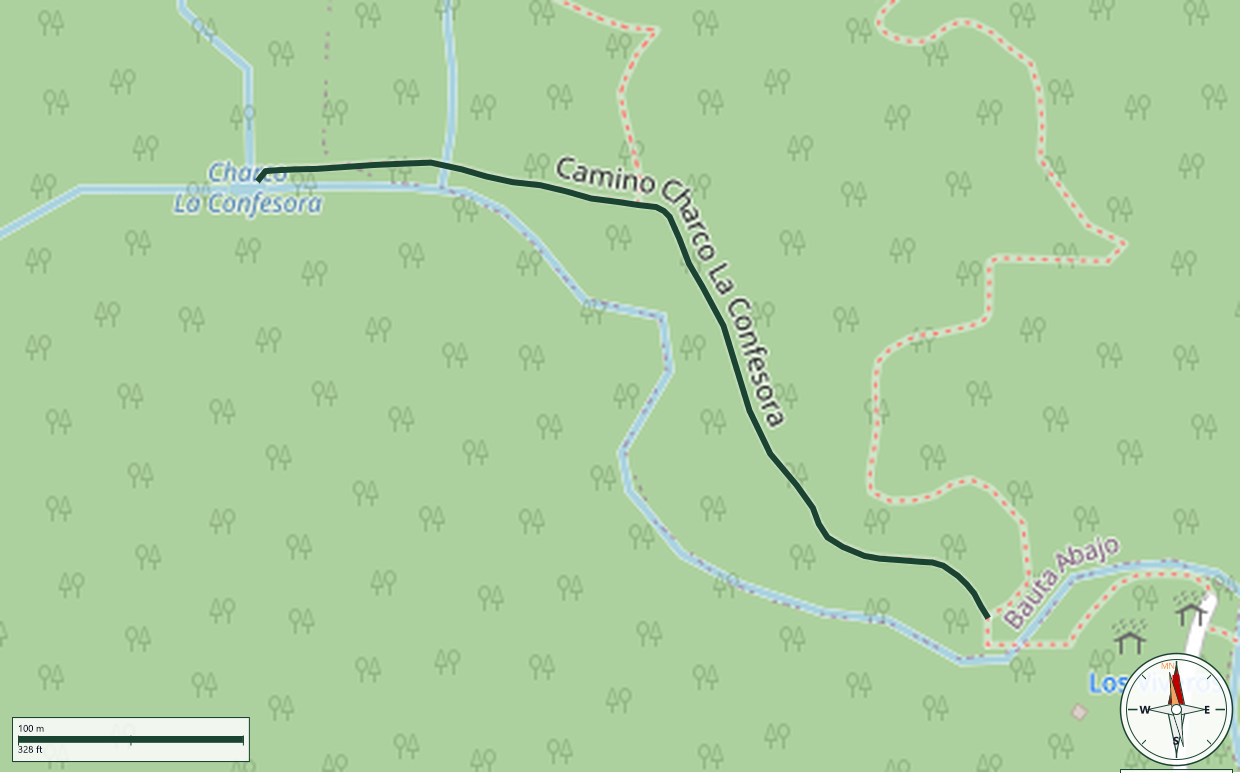 Mapa de Camino Charco La Confesora