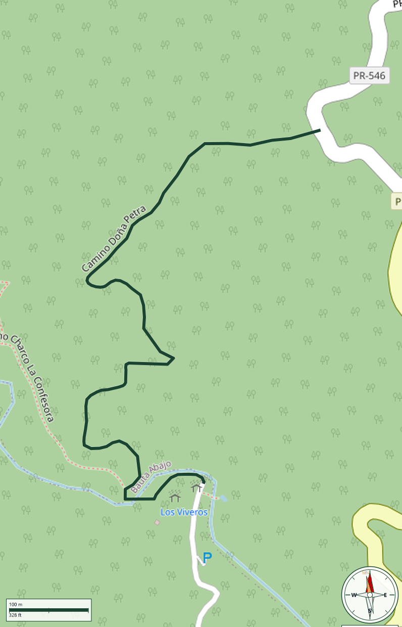 Mapa de Camino Doña Petra