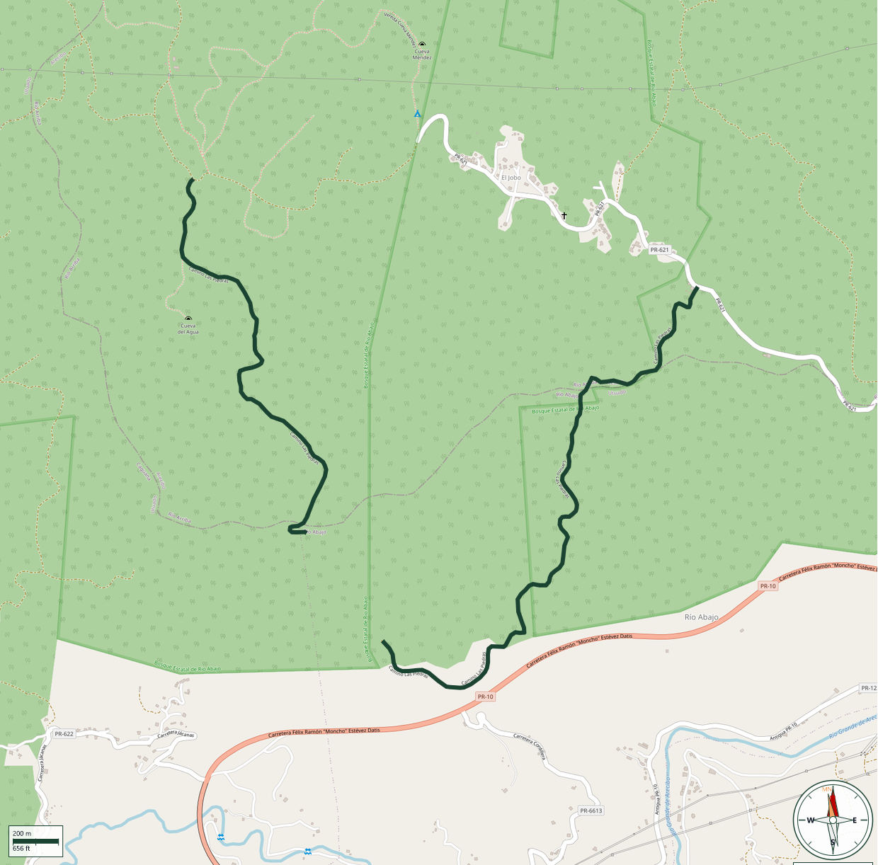Mapa de Camino Las Piedras