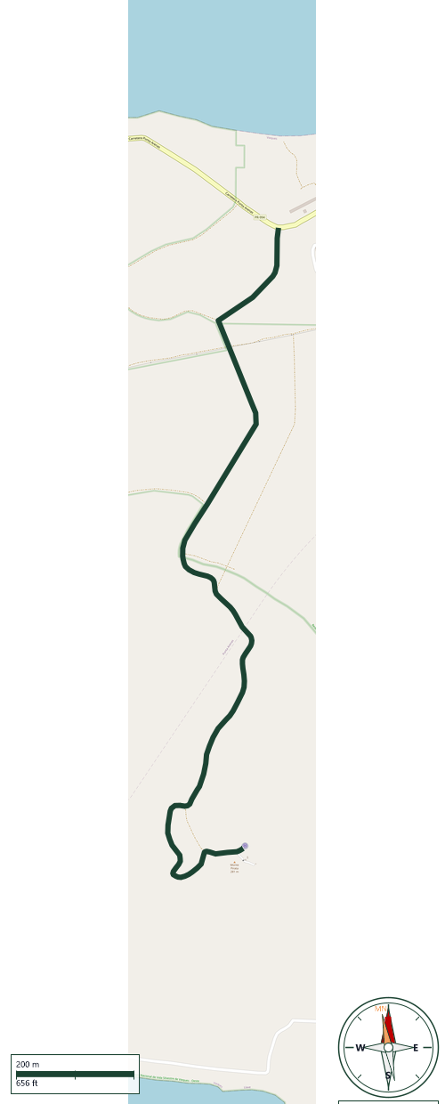 Mapa de Camino Monte Pirata