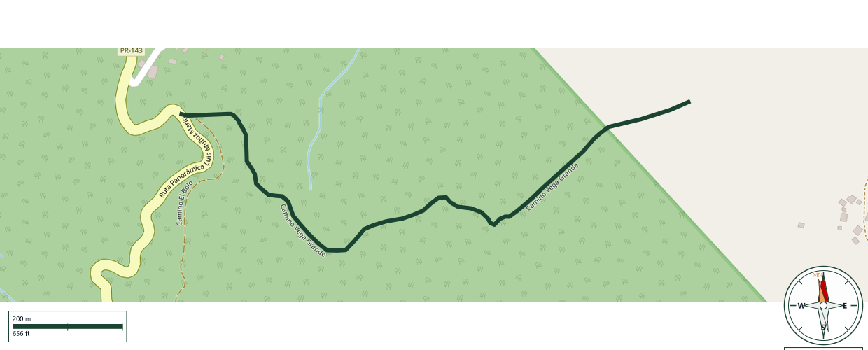 Mapa de Camino Vega Grande