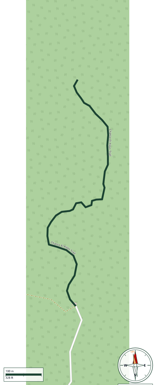 Mapa de Charco El Pilón Trail