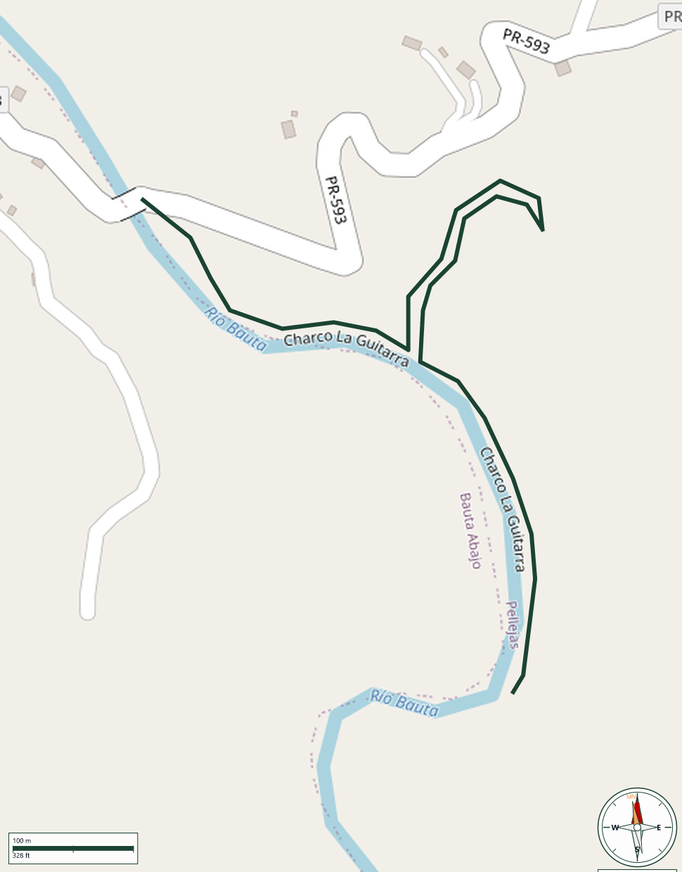 Mapa de Charco La Guitarra