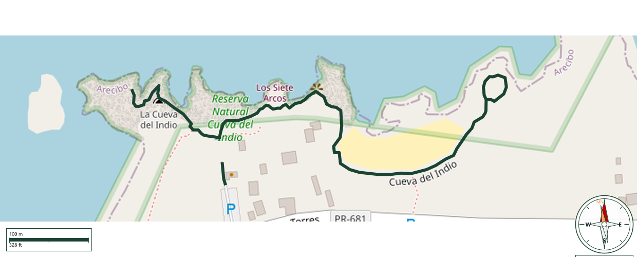 Mapa de Cueva del Indio