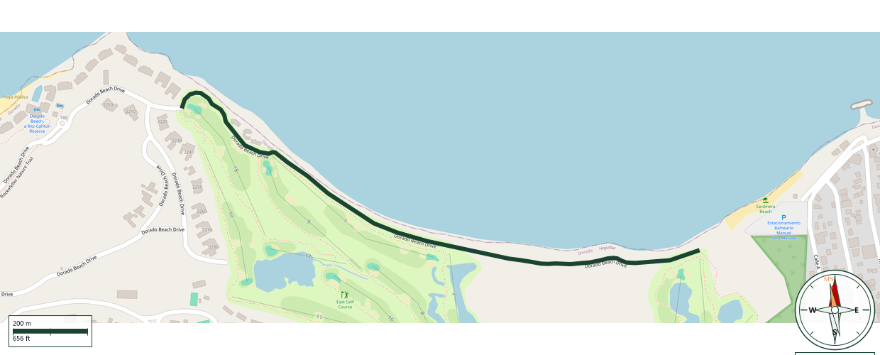 Mapa de Dorado Beach Drive