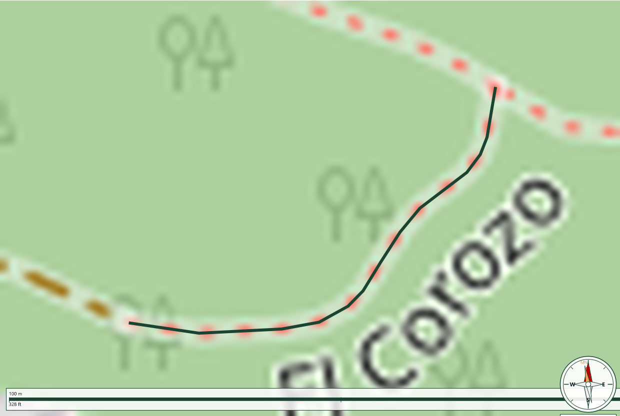 Mapa de El Corozo