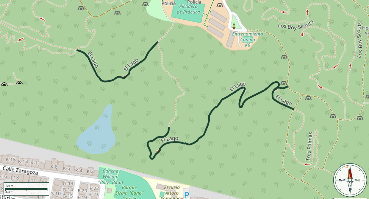 Mapa de El Lago