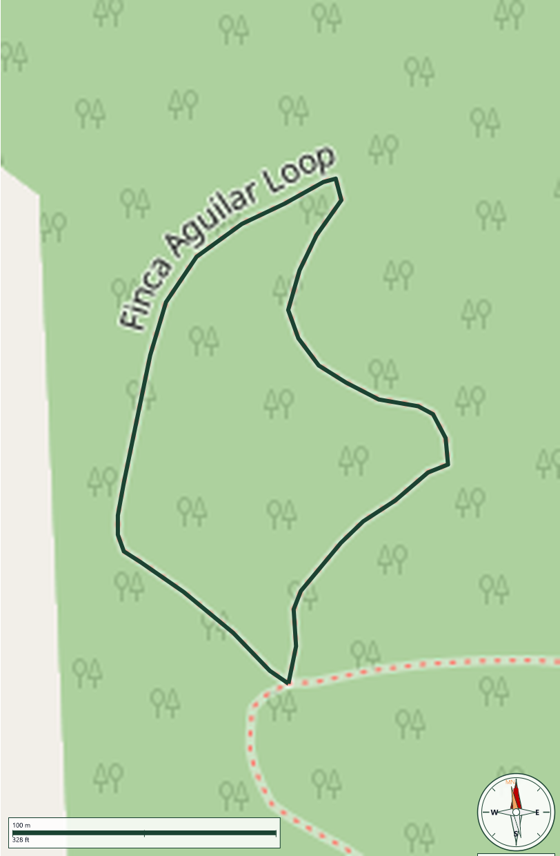 Mapa de Finca Aguilar Loop