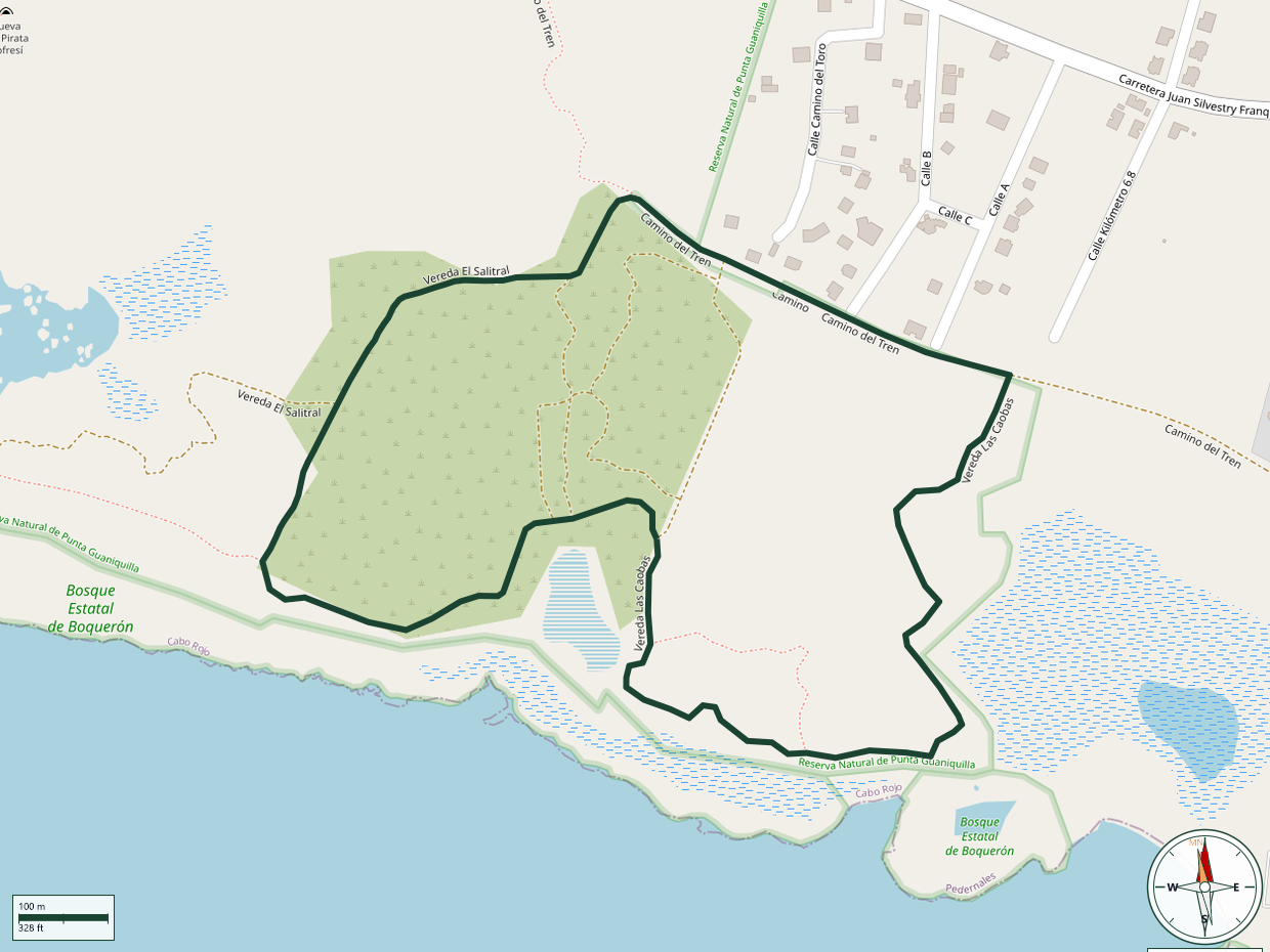 Mapa de Guaniquilla Point Loop