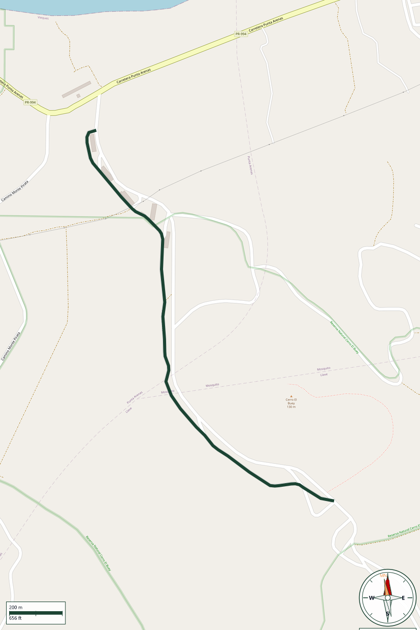 Mapa de Hiking through the Military Bunkers