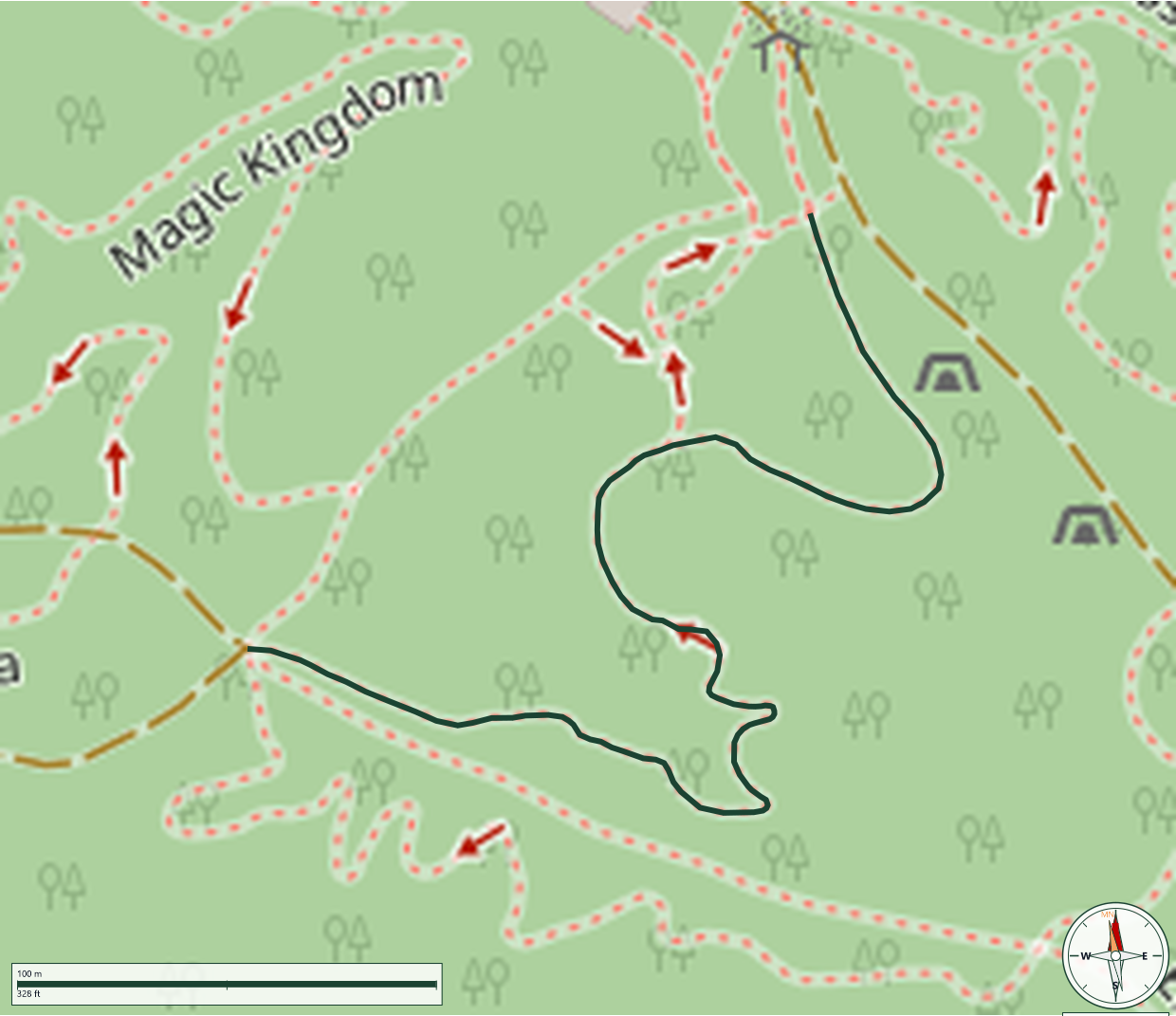 Mapa de Hobbits Trail