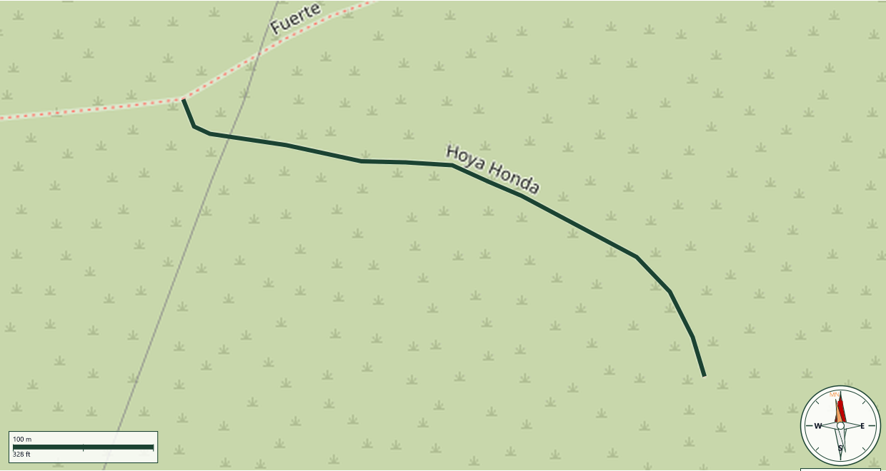 Mapa de Hoya Honda