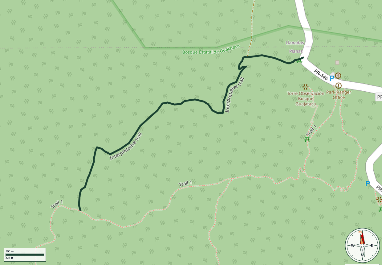 Mapa de Interpretative trail