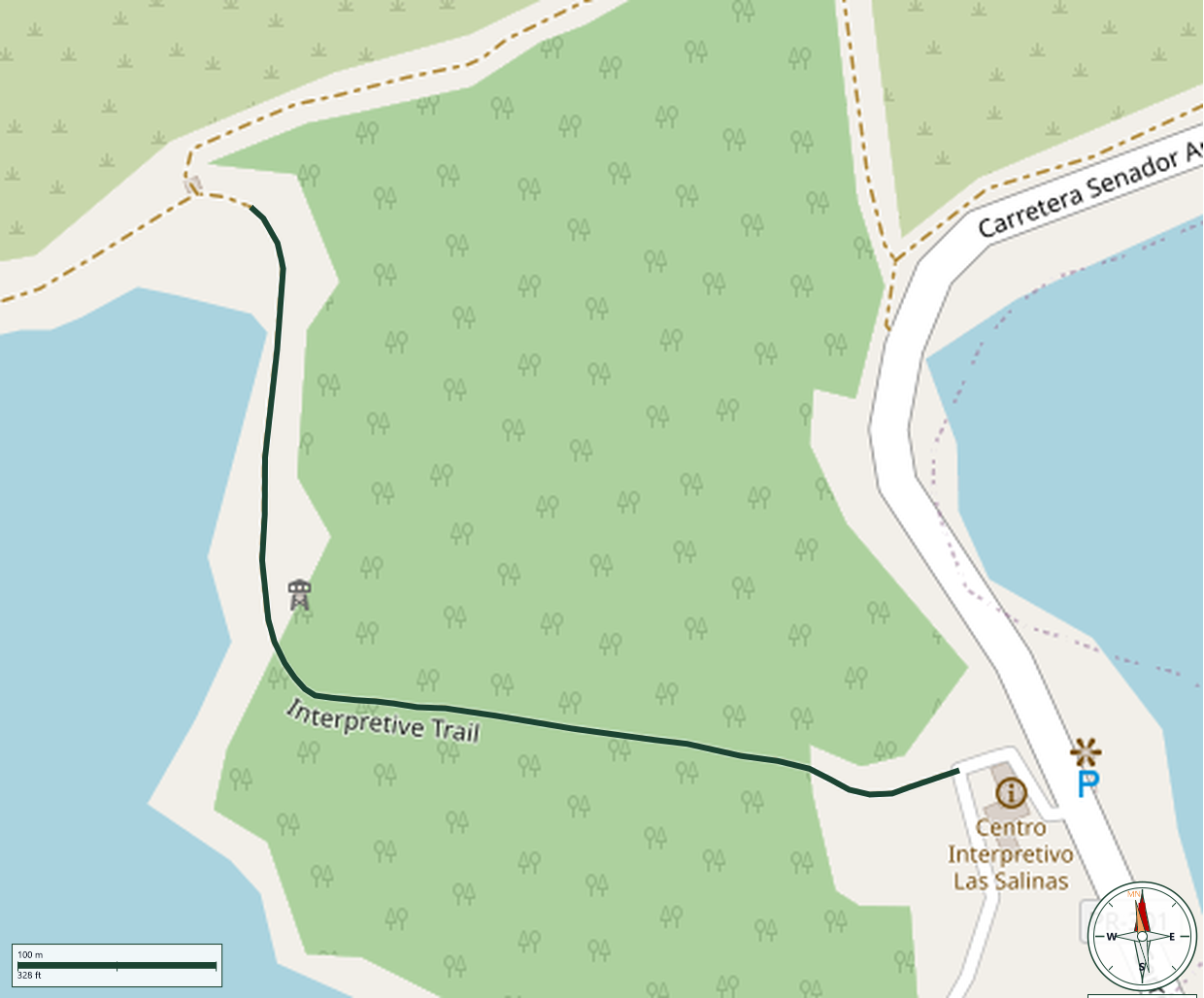 Mapa de Interpretive Trail