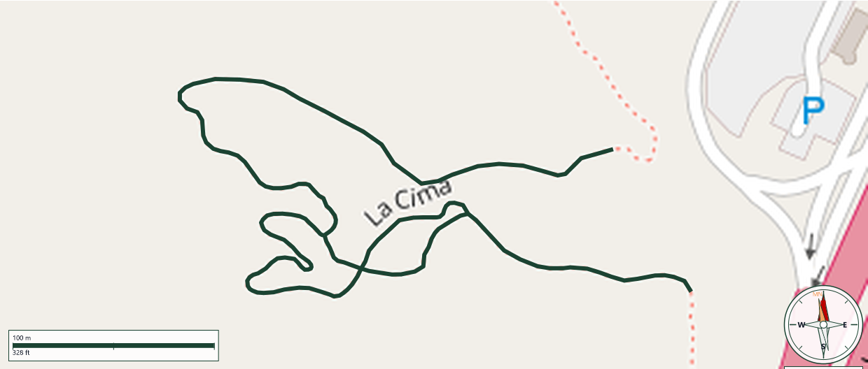 Mapa de La Cima