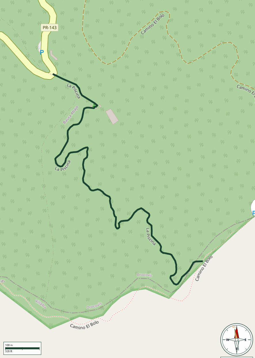 Mapa de La Piscina