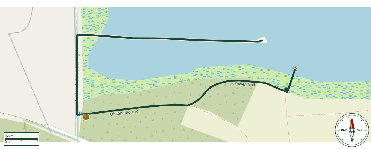 Map of Laguna Cartagena Hiking Trail