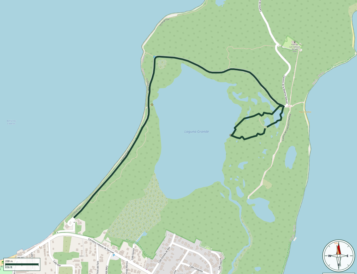 Mapa de Laguna Grande
