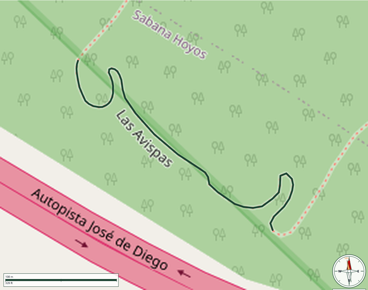 Mapa de Las Avispas