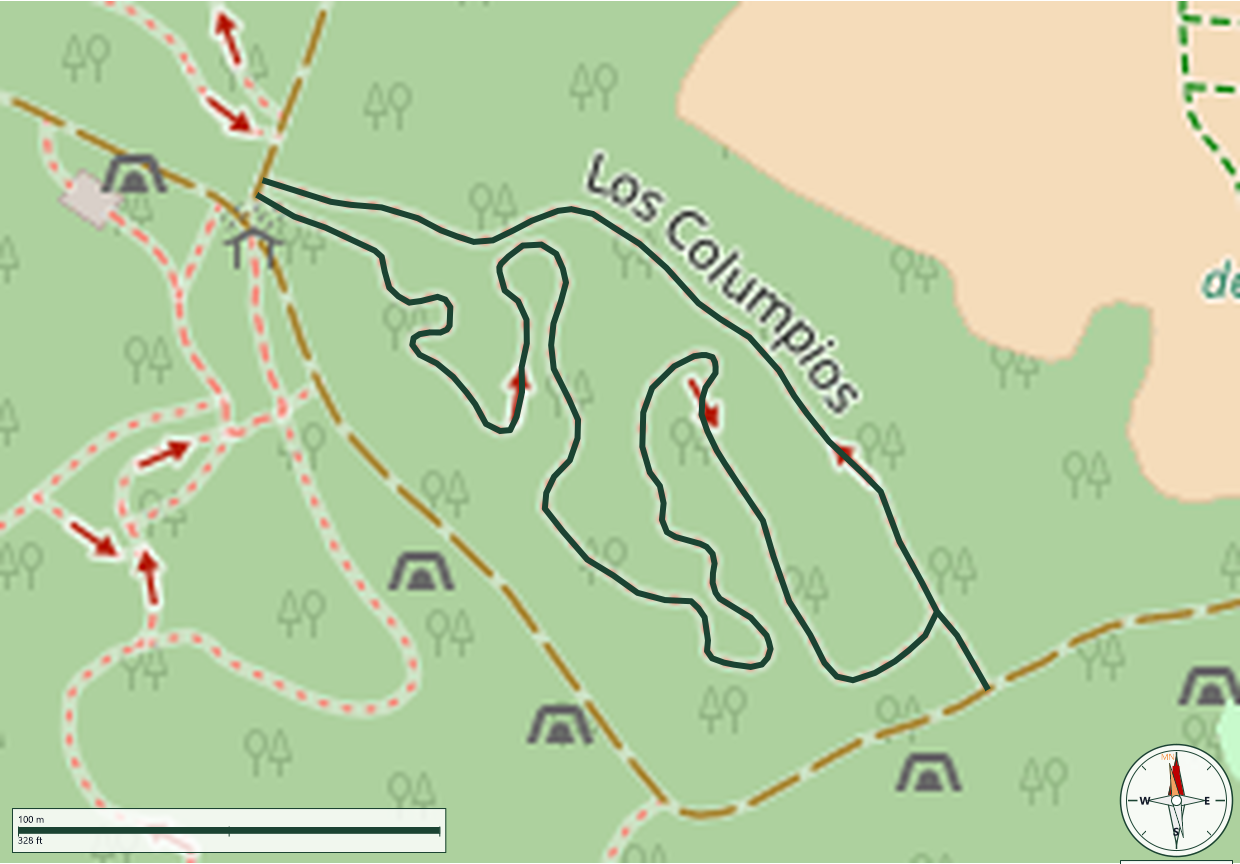 Mapa de Los Columpios