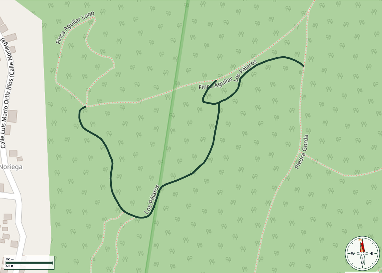 Mapa de Los Pájaros