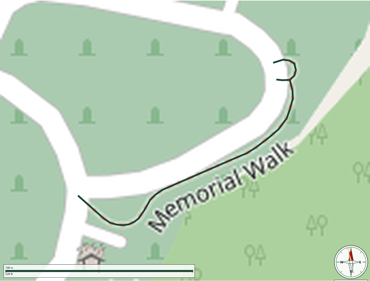 Mapa de Memorial Walk