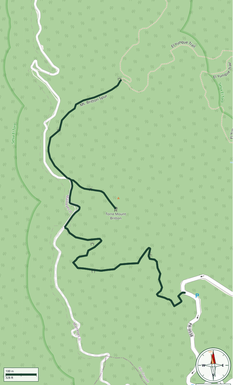 Mapa de Mt. Britton Trail