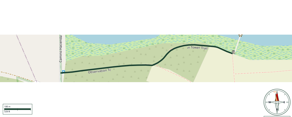 Map of Observation Tower Trail