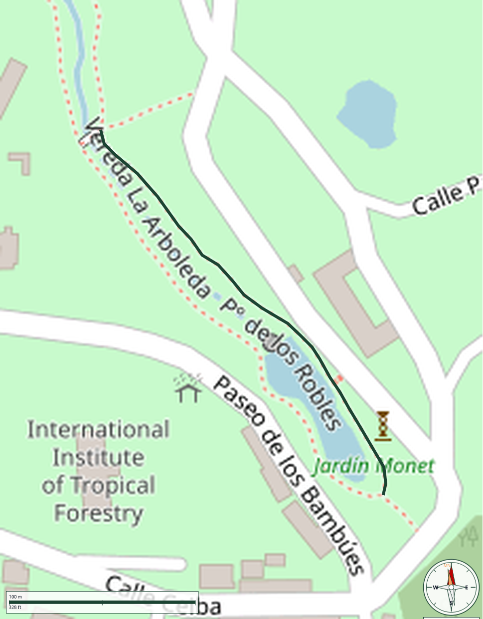 Mapa de P° de los Robles