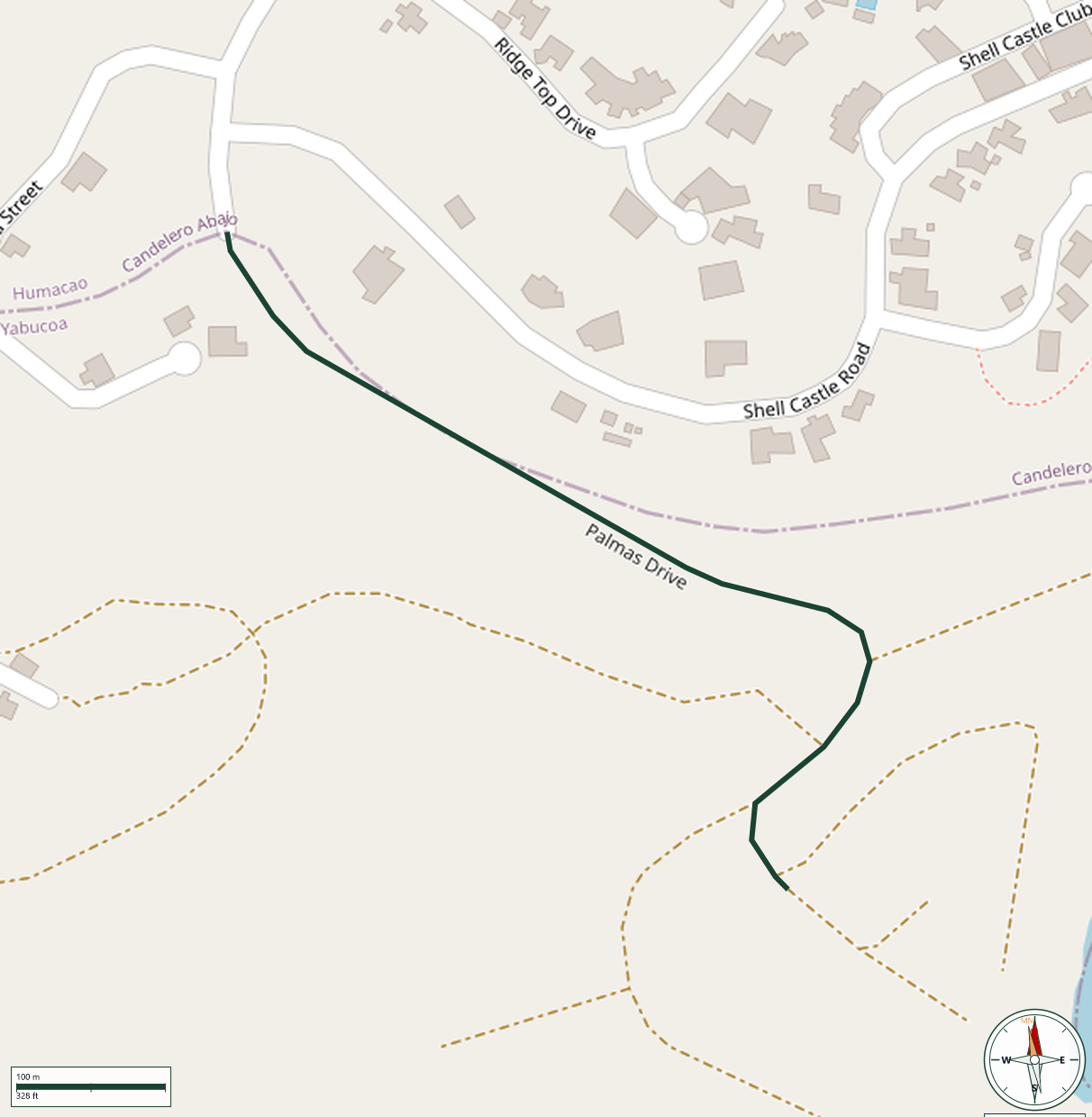 Mapa de Palmas Drive