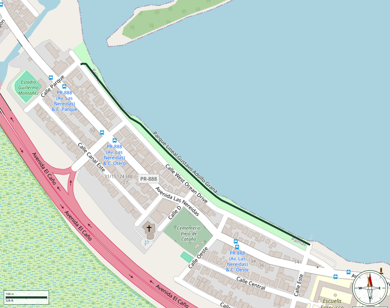 Map of Parque Lineal Gustavo Adolfo Grana