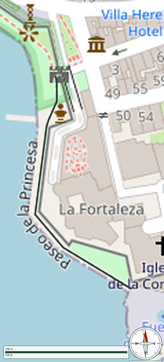 Mapa de Paseo de la Princesa