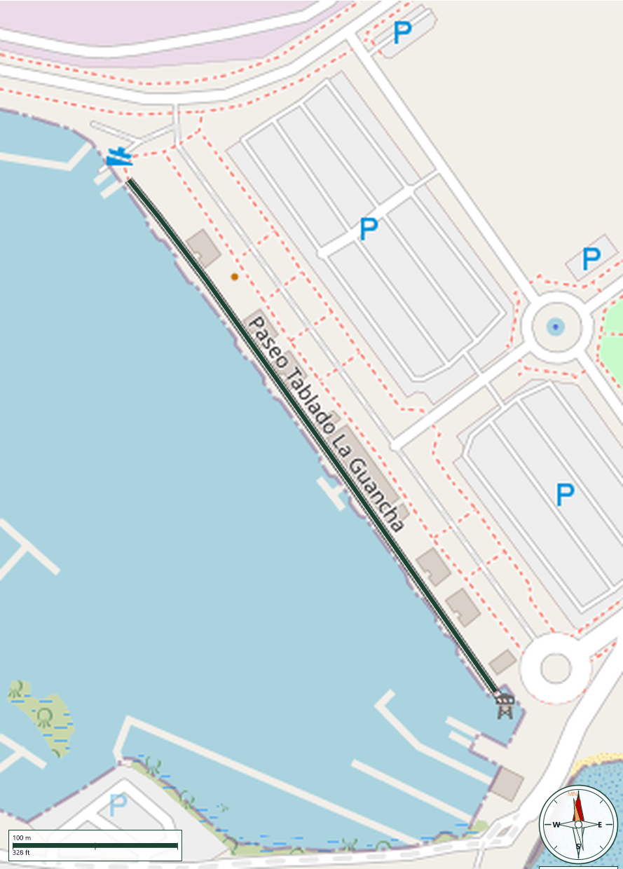 Mapa de Paseo Tablado La Guancha