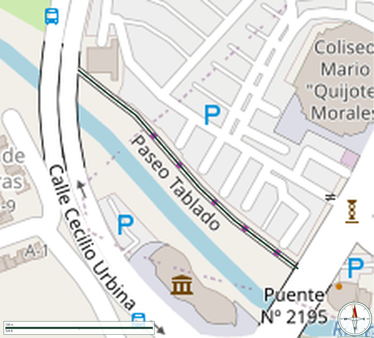 Mapa de Paseo Tablado