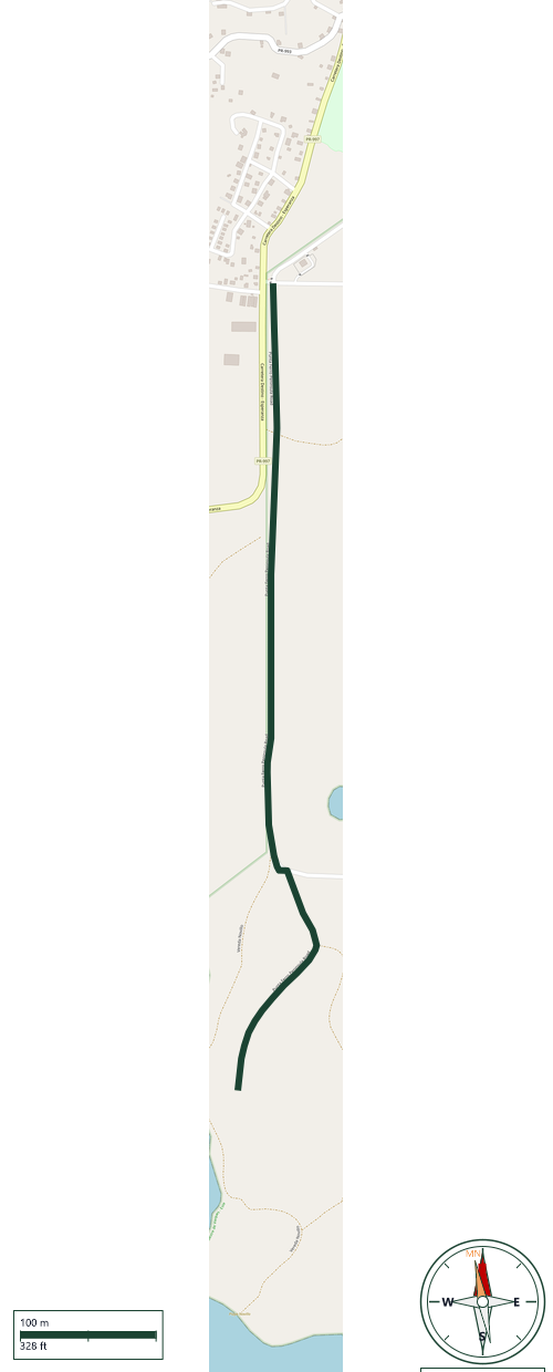 Mapa de Punta Ferro Peninsula Road