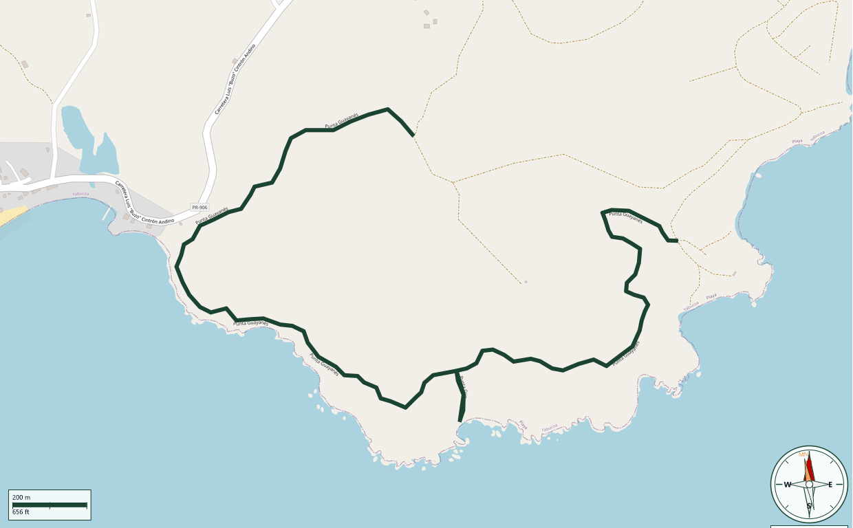 Map of Punta Guayanés