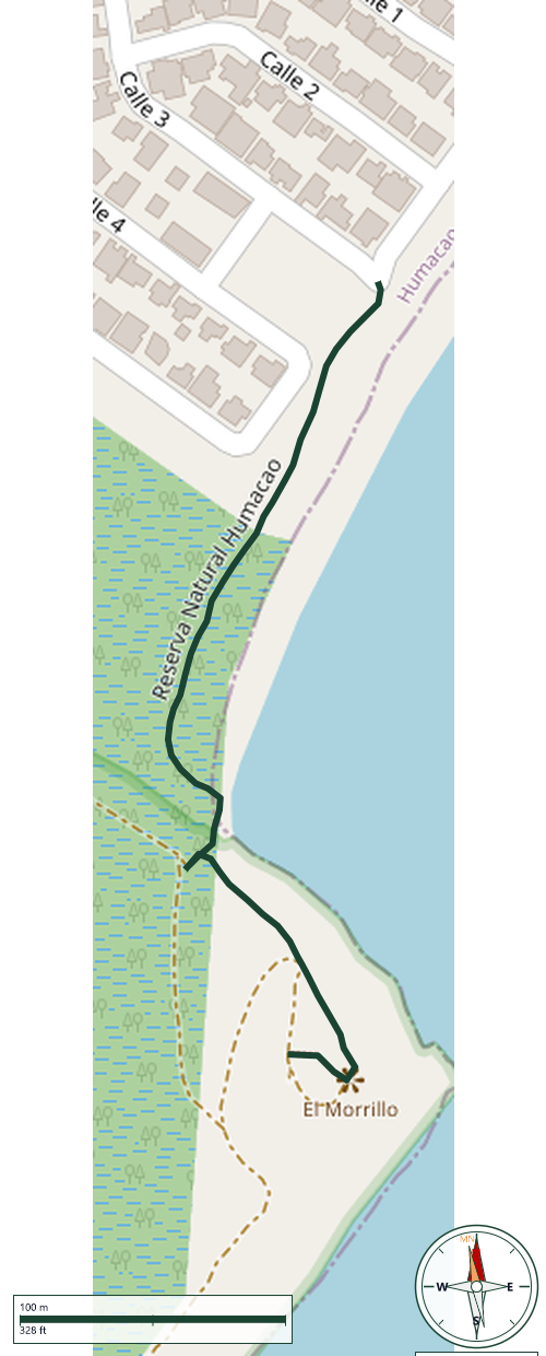 Mapa de Reserva Natural Humacao