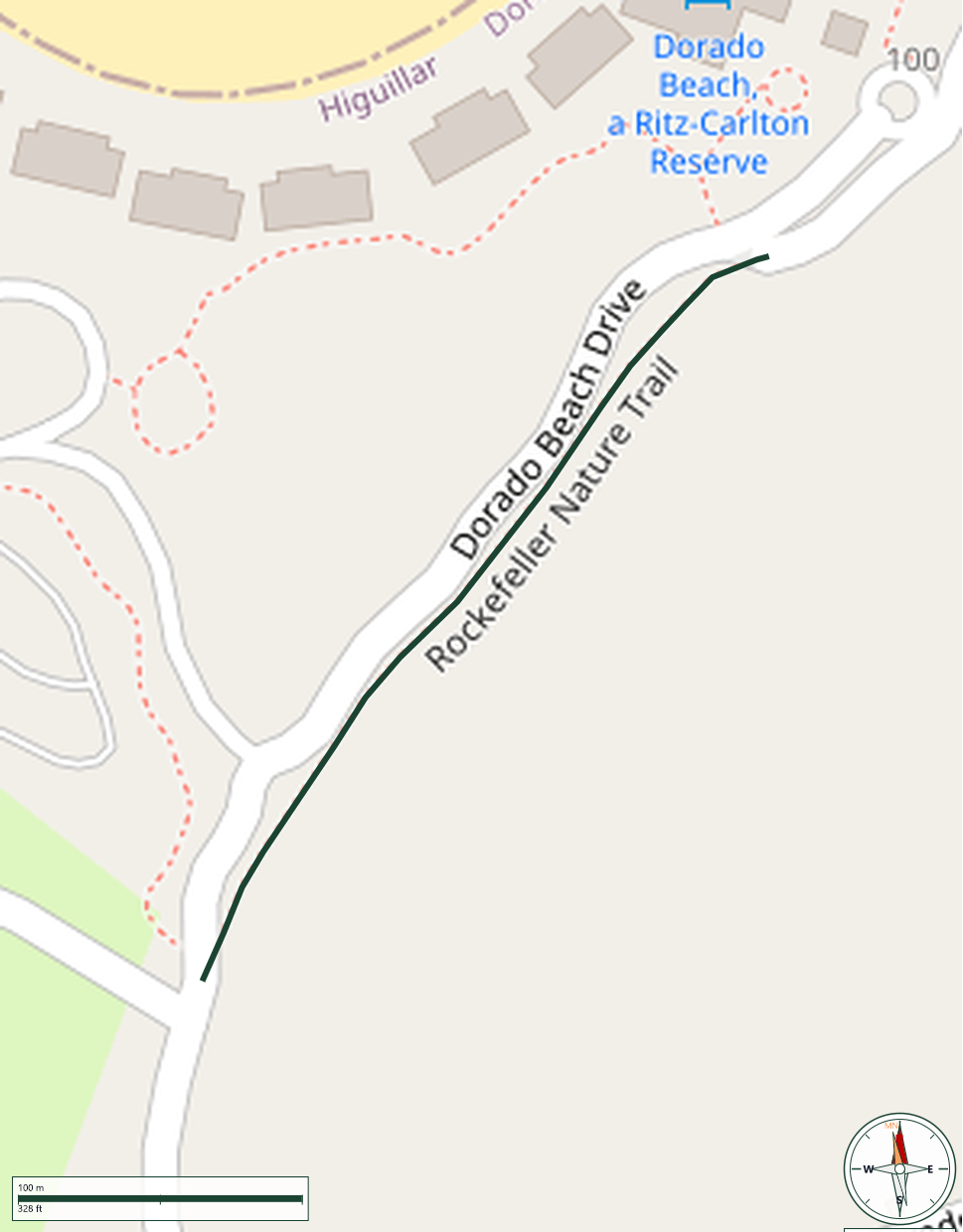 Mapa de Rockefeller Nature Trail