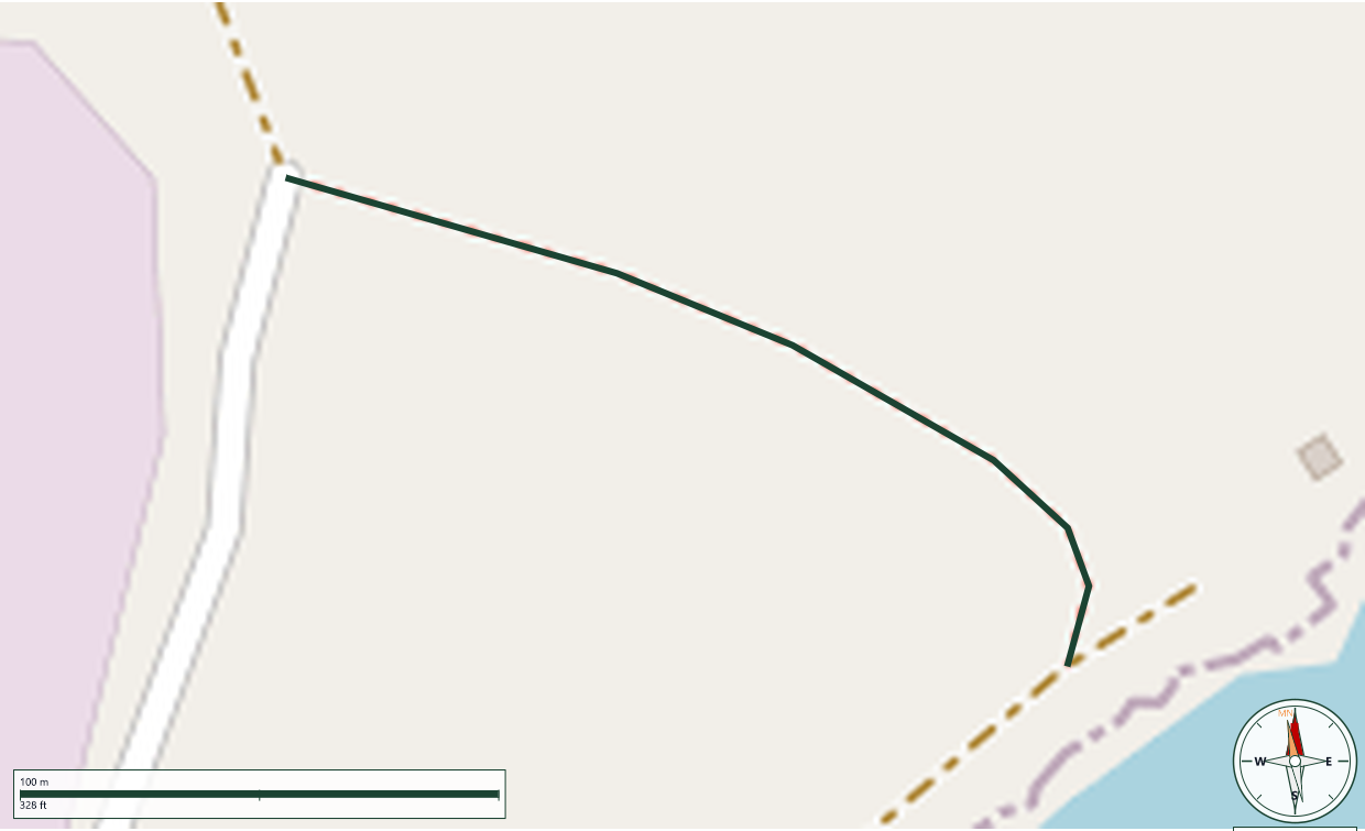 Map of Salt Flat Trail Jobos Bay National Estuarine Research Reserve