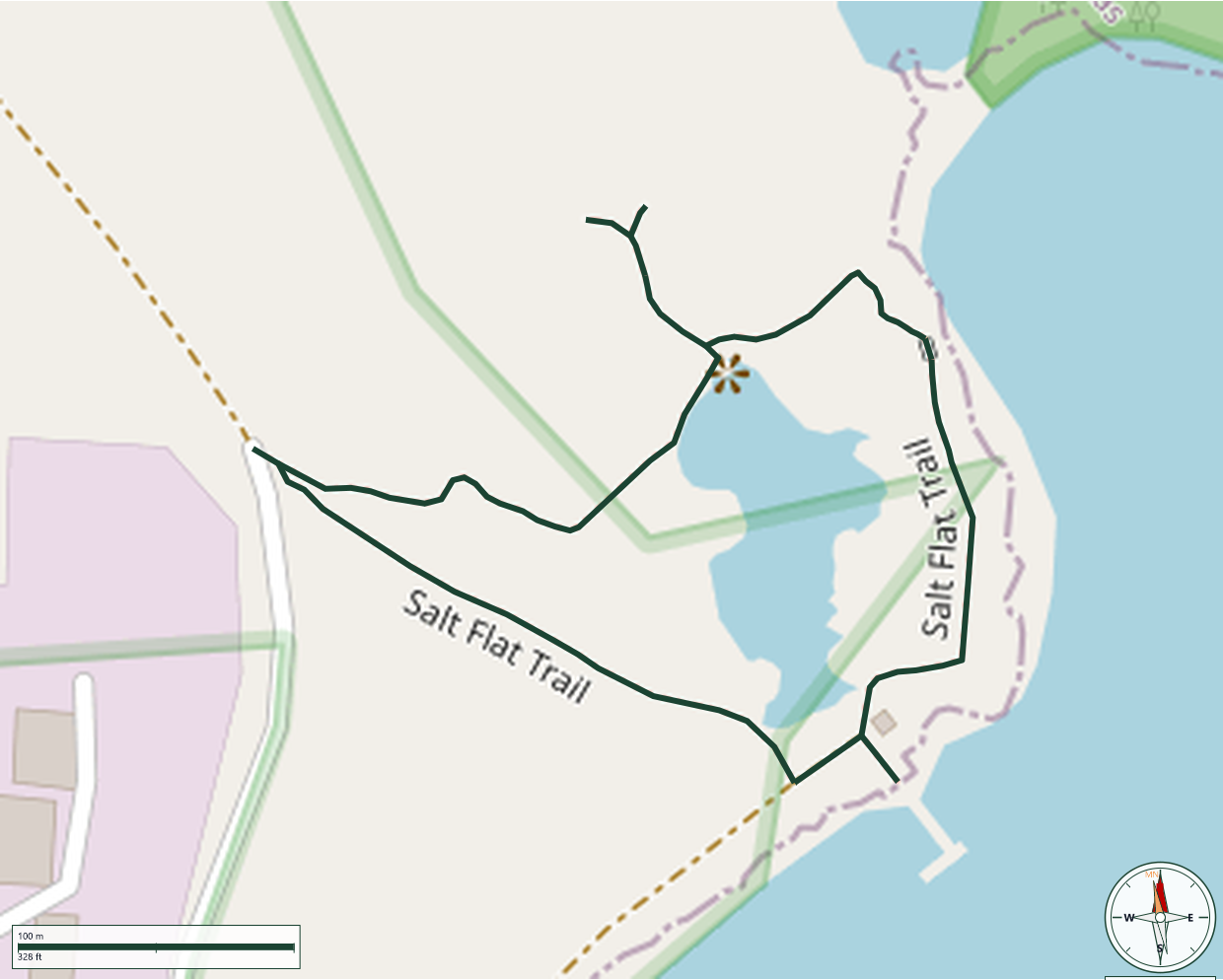 Map of Salt Flat Trail