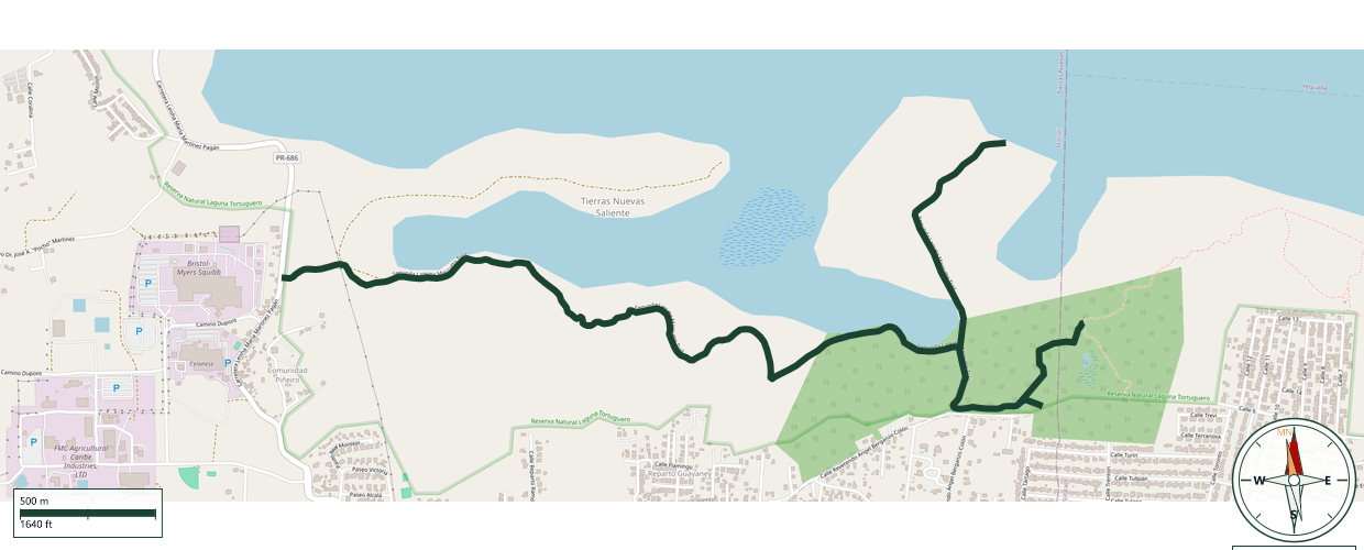 Mapa de Segunda Laguna Maccutto Trail