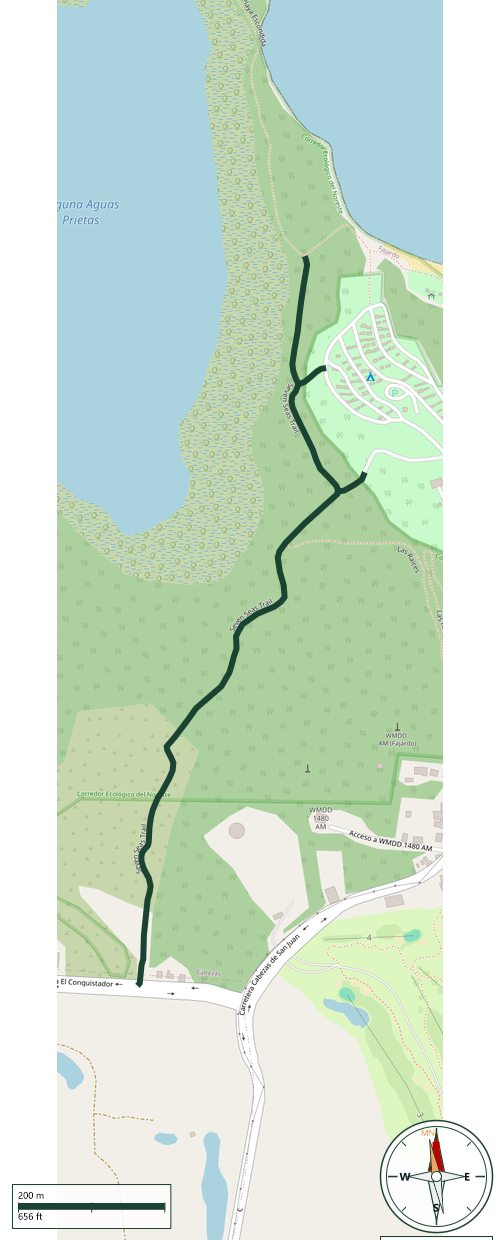 Mapa de Seven Seas Trail
