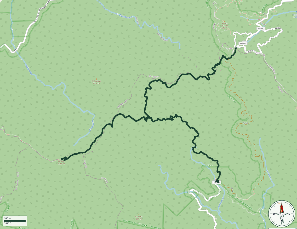 Mapa de Tradewinds Trail