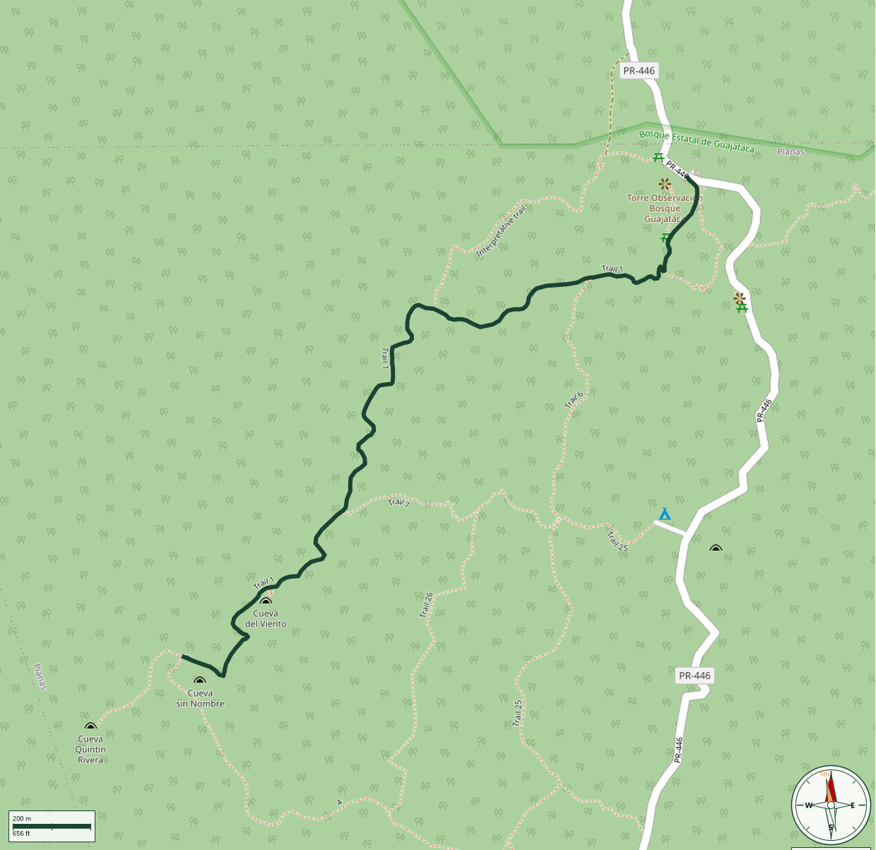 Mapa de Trail 1